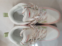 鸿星尔克板鞋中帮厚底休闲运动撞色百搭潮流女款拼接滑板鞋街头时尚休闲鞋 橡芽白/澄糖色 1391 38 实拍图