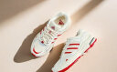 adidas「寻光者」SPIRITAIN 2.0厚底网面老爹鞋阿迪达斯轻运动 奶油白/浅猩红/金属银 45 实拍图