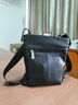 七匹狼男包单肩包男士包真皮斜挎包头层牛皮公文包商务父亲节礼物送爸爸 黑色 加大号 实拍图