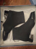 真美诗（Joy&peace）布朗尼冬季新款商场同款牛皮拼接弹力粗跟短靴36Z08DD3 黑色 37 晒单实拍图