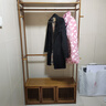 斯朴洛特衣架落地衣帽架卧室家用挂衣架室内简易衣架房间放衣服楠竹架子 陶茶色 三柜门 90公分 实拍图