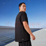 adidas速干舒适薄款运动健身上衣圆领短袖T恤男夏季阿迪达斯官方 黑色/白   XS 实拍图