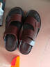 蜻蜓牌男士皮鞋沙滩鞋凉鞋凉拖男休闲透气防水防滑透气特大码外穿拖鞋子 棕色 38 实拍图