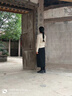 妙奕嘉半身裙女裙子春季新款女装显瘦包臀裙长裙a字裙直筒裙休闲一步裙 灯芯绒半身裙【黑色】 含腰带 M 【建议 96-105斤】 实拍图