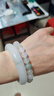 老凤祥  优级天山翠玉手镯女款宽条玉石镯子实用生日礼物女生送女友妈妈 【京东八仓发货】*当/次日达-优级天山翠玉手镯 58#圈口【适合105-115斤】 实拍图