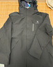 骆驼（CAMEL）三防冲锋衣户外登山服防风防水防污三合一时尚潮牌运动外套 AD12263514X，幻影黑，男女同款 XXXL 实拍图