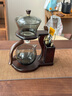SYANF玻璃自动茶具套装整套懒人泡茶神器高档家用磁吸泡茶壶茶具三件套 1青灰-五福自动茶具+元舍五配件 实拍图