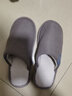 华美健步日系风柔软极简情侣棉拖鞋秋冬季家居室内保暖软底棉鞋男HM001咖啡色44-45码 实拍图