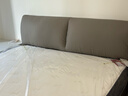 左右皮艺床现代简约1.8m双人床主卧实木液压床床垫DR119-1 影清灰 实拍图