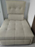 芝华仕（CHEERS）奶油风布艺沙发多功能两用小户型折叠单人沙发床芝华士6311 白单 晒单实拍图