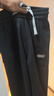 真维斯（Jeanswest）休闲裤男春秋季新款宽松束脚哈伦运动潮流男裤百搭男士长裤子 2215黑色 L 实拍图