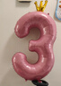 多美忆生日场景布置女孩数字生日气球道具氛围布置儿童派对装饰粉色3 实拍图