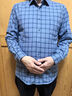 杉杉加绒衬衫男  中年纯棉格子衬衣男商务休闲 A1188-1加绒款 40  实拍图