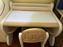 曼龙儿童学习桌椅套装小学生书桌学习桌宝宝书桌写字桌游戏桌 桌面可绘画 摩卡棕【适合3-8岁】 实拍图