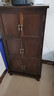 斯朴洛特实木斗柜带门大容量收纳柜家用多功能储物柜简易书柜阳台角柜 50公分胡桃色六门【现货速发】 实拍图