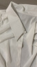 初申 春秋长袖衬衫女法式气质大翻领通勤袖衬衣上衣S141C2990 白色 L  晒单实拍图
