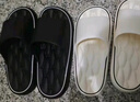 洁丽雅买一送一踩屎感拖鞋女夏季室内家居情侣浴室洗澡防滑防臭凉拖鞋男 白色+黑色 38-39 女+男42-43 实拍图