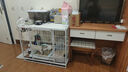 北鼻狗【升级全管加强 】狗笼中型犬大型犬狗笼子宠物狗狗笼子金毛用品 升级置物架加粗加密 白色 94*64*85CM 建议70斤内 实拍图