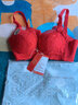 浪莎文胸女小胸聚拢内衣上托收副乳无钢圈少女蕾丝防下垂胸罩 大红 85A B/38 实拍图