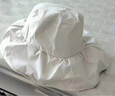 曼琪魅雅黑胶防晒帽遮阳帽子女夏遮脸太阳帽UV渔夫帽七夕情人节礼物 米白 均码 实拍图