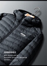 JEEP SPIRIT吉普轻薄羽绒服男冬季男士外套休闲灰鸭绒防寒连帽保暖 黑色 2XL 实拍图
