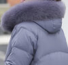 鸭鸭（YAYA） 妈妈冬装羽绒服女中长款中年外套洋气中老年人女装奶奶官方衣服 紫色 3XL 实拍图