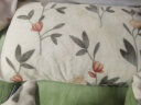 九洲鹿法兰绒三件套亲肤透气床上用品简约裸睡150*200cm夕颜绿 实拍图