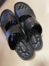 奥康（Aokang）凉鞋沙滩鞋男鞋舒适休闲露趾透气两穿简约 黑色43码 晒单实拍图