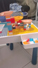 星涯优品儿童玩具积木桌大颗粒DIY多功能男女孩收纳游戏桌子3-6岁生日礼物 实拍图