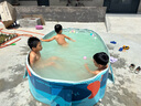 西哈泳士免充气儿童游泳池家用折叠加厚婴儿游泳桶成人小孩泳池室内外大型 2.6米 免充气水池【入门套餐】 实拍图