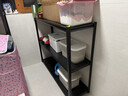 楚丰加厚货架置物架家用仓储仓库储物架地下室多层落地展示架收纳架子 三层80cm高【默认发黑色】 长50宽30cm 实拍图
