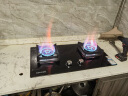 百得（BEST）华帝出品 煤气灶 燃气灶液化气双灶具煤气炉 家用5.0KW猛火嵌入式台式两用钢化玻璃JZY-QE52 实拍图