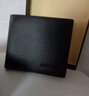 班亚奴男士真皮短款钱包2025新款简约钱夹薄款头层牛皮卡包皮夹子送父亲 黑色-三折款（头层牛皮）防盗刷 实拍图