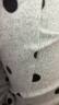 三福女秋季抗菌胸杯三件套睡衣 舒适开衫吊带长裤家居服488145 点/灰 M 实拍图