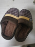 始丰【特大码36-51】始丰棉拖鞋男冬季保暖大号居家防滑毛拖鞋女棉鞋 咖啡 42-43 【适合41-42】 实拍图