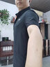 JEEP吉普短袖复古t恤男夏季冰丝POLO打底衫宽松透气翻领衣服团购定制 黑色 2XL【建议145-160斤】 实拍图