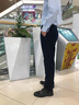 罗蒙旗舰店桑蚕丝弹力休闲裤男士春秋冬加绒加厚商务直筒免烫西装裤子 春秋款-藏青色 32 码(2尺5) 实拍图