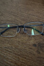 依视路（ESSILOR） 新款商务男镜架时尚镜框女配依视路镜片近视定制眼镜网上配镜 钛金属-半框-4017BK-黑色 镜框+依视路A4防蓝光1.60现片 实拍图