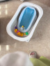 COOKSS婴儿洗澡浴架躺托可坐宝宝浴盆防滑垫新生儿浴网通用洗澡神器蓝 晒单实拍图