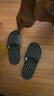 CamalgOri木地板拖鞋软底家用静音家居室内纯棉春秋夏冬四季布底静音拖鞋 款_008乌黑 40 大码适合-43脚 实拍图