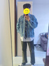 初学者 穿衣镜 全身落地镜试衣镜家用防爆壁挂衣帽间铝合金网红大镜子 经典黑160*50【壁挂+落地】 实拍图