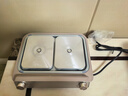 美的（Midea）钛陶0氟多功能锅电火锅不锈钢蒸锅鸳鸯火锅专用锅超薄速沸多功能一体电锅煎烤料理锅DLS332266S 实拍图