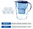 碧然德（BRITA） 过滤净水器 家用滤水壶 净水壶 海洋系列 3.5L蓝色 一壶六芯装 环保加固包装 实拍图