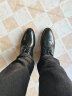 百丽正装皮鞋男新款内增高婚鞋牛皮商务鞋A1095AM3 黑色（常规） 41 晒单实拍图