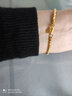 明牌珠宝生日礼物足金古法黄金碎金子手链送礼女AFK0193工费1200 约17厘米 约11.37克 实拍图