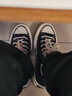 匡威（Converse）1970s 经典三星标高帮鞋情侣运动鞋学生鞋休闲帆布鞋男女鞋多巴胺 162050C 三星标经典黑 36.5 /4 实拍图