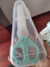 COOKSS 婴儿陶瓷辅食剪刀儿童手动陶瓷食物剪研磨器宝宝辅食工具带便蓝 实拍图
