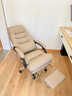 顾全C533家用老板椅舒适久坐办公椅电脑椅可躺工学椅子环保真皮座椅 浅咖 超纤皮（160°可躺)推荐 实拍图