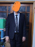 Cszxx大码衬衫男加肥加大胖子宽松纯色防皱免烫长袖白衬衣 职业装 天蓝色 4XL（45）适合200-220斤 实拍图