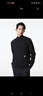 杰克·琼斯（JACK&JONES）25年男装秋季宽松圆领肌理提花面料百搭长袖卫衣男潮流套头打底衫 069黑色 圆领 预售12月15日发货 M 175 实拍图